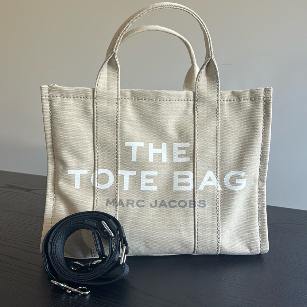 Marc Jacobs The Canvas Medium Tote Bag- Beige